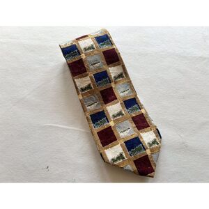 Vintage Jonathan Wachtel‎ Men's Necktie Tie Silk Multicolor